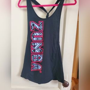 Zumba tank with rope style back